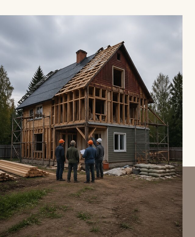 Реконструкция дачного дома в Беслане под ключ с проектом