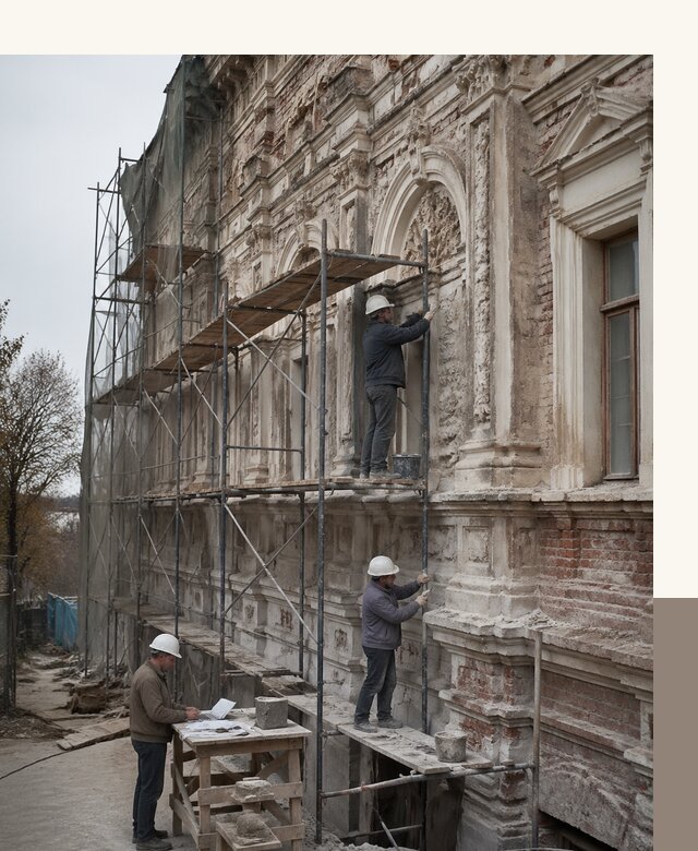 Реставрация объектов культурного наследия под ключ в Беслане